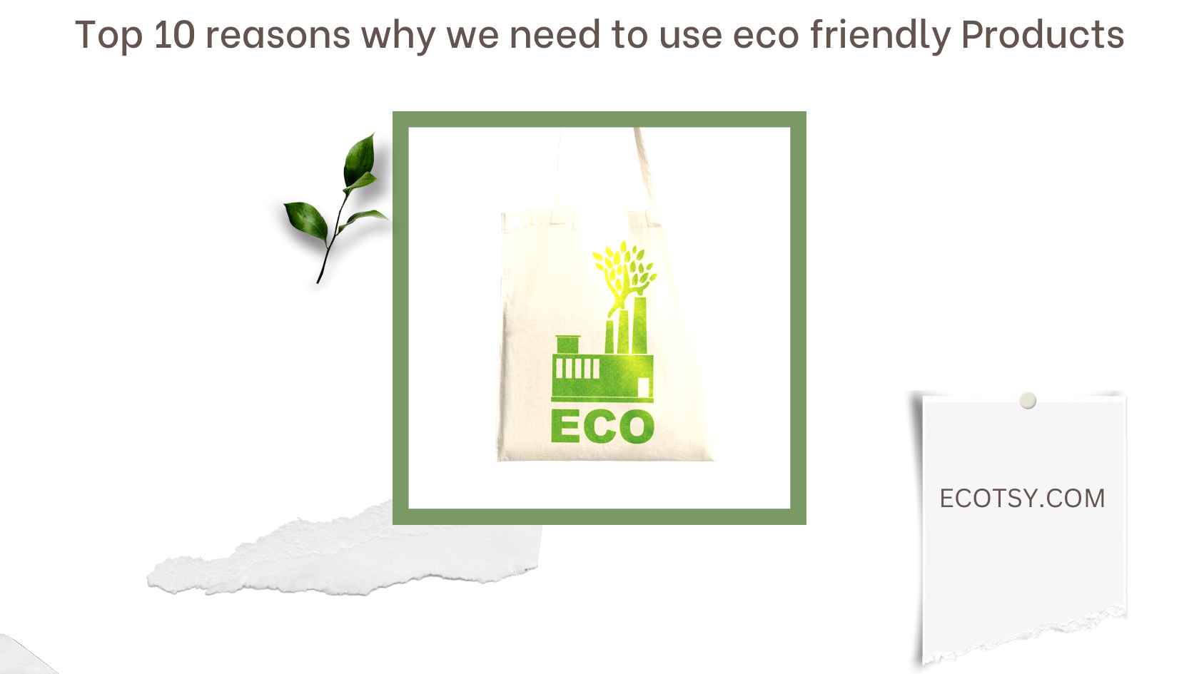 Top 10 reasons why we need to use eco friendly Products