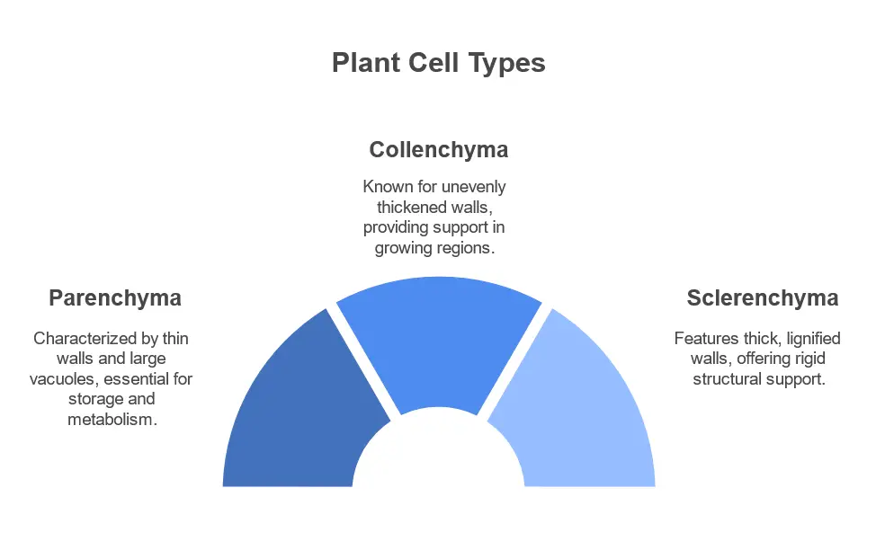 Parenchyma vs Collenchyma vs Sclerenchyma Features